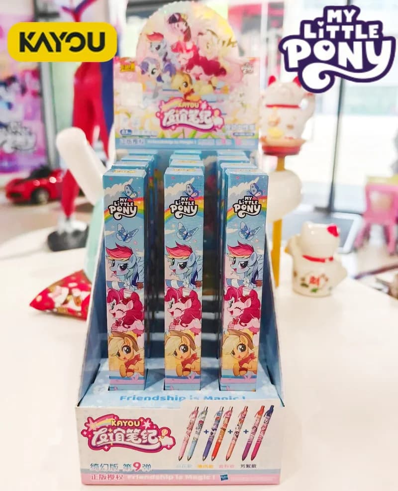 New My Little Pony Official Friendship is Magic Series Stationery Blind Box 0.5mm Ultra-Smooth Clickable Ballpoint Pen Girl Gift