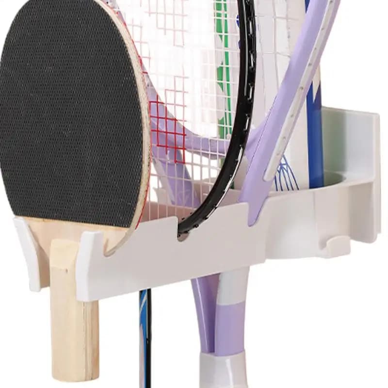 Porta pagaia da ping pong Porta racchetta da tennis Portaoggetti multifunzionale per la conservazione della casa Organizzatore per esposizione di racchette per