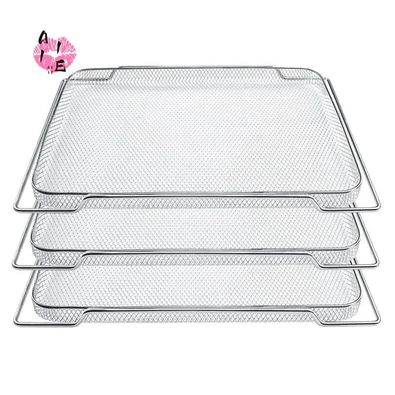 A11E-Air Fry Basket Replacement For Breville Smart Oven Air Fryer Pro BOV900BSS, Mesh Basket BOV900 Smart Air Fry Oven,3Pcs
