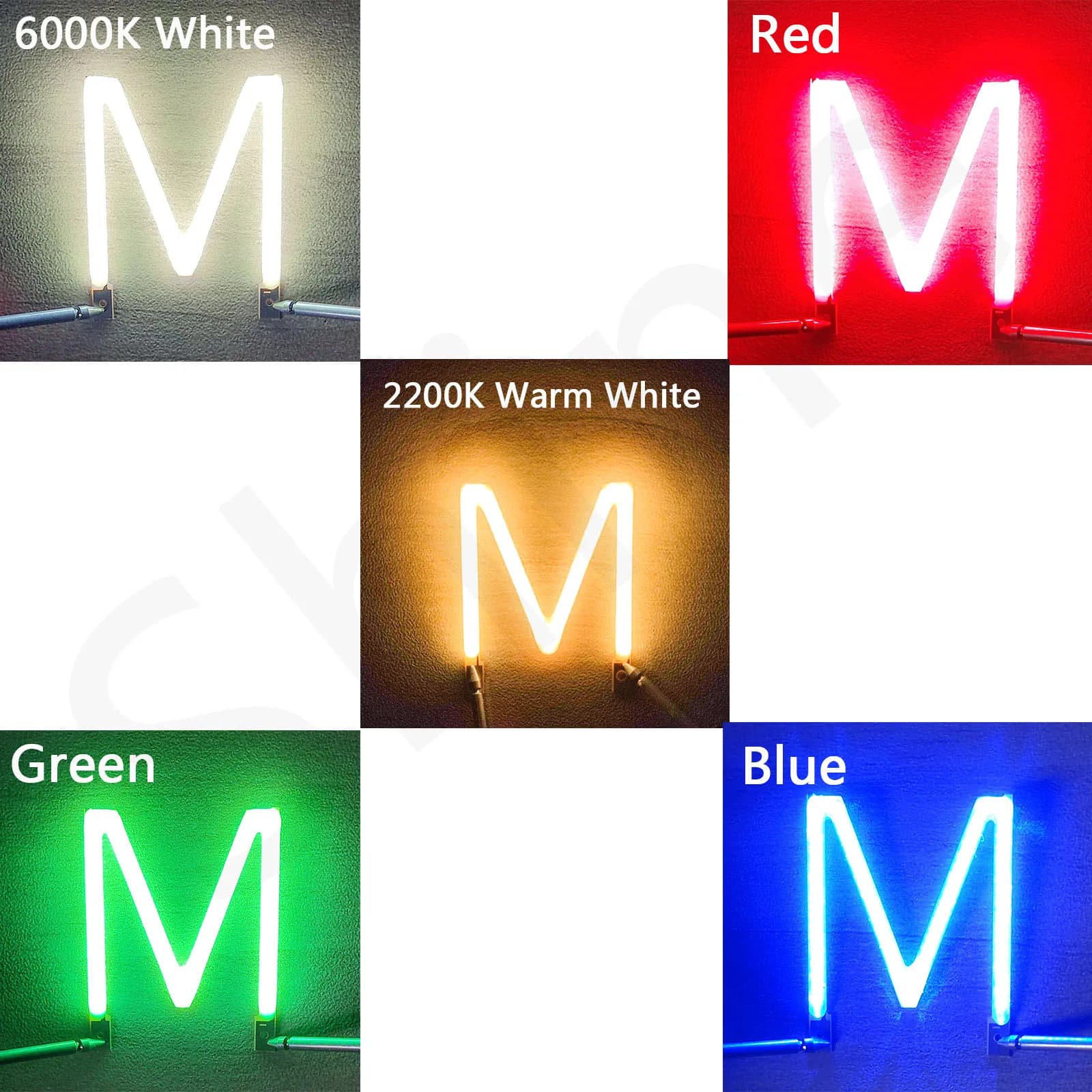 LED COB Filament DC3V English Letter Filament Colorful White Red Green Blue Diodes Party Decoration Light Accessories DIY