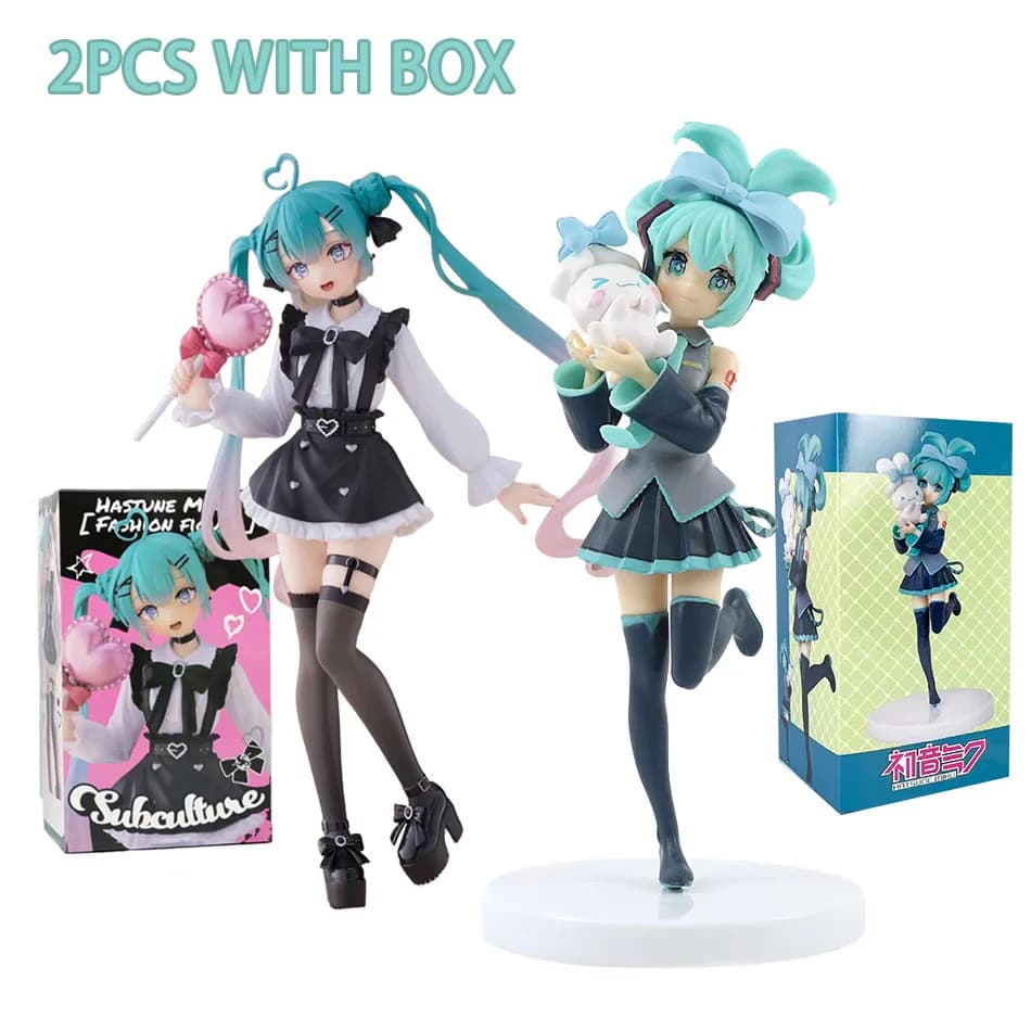 Statuetta di Hatsune Miku, Figura Anime Kawaii, Moda Subculturale, Action Figure Miku, Regalo di Natale, Modellino da Collezione in PVC