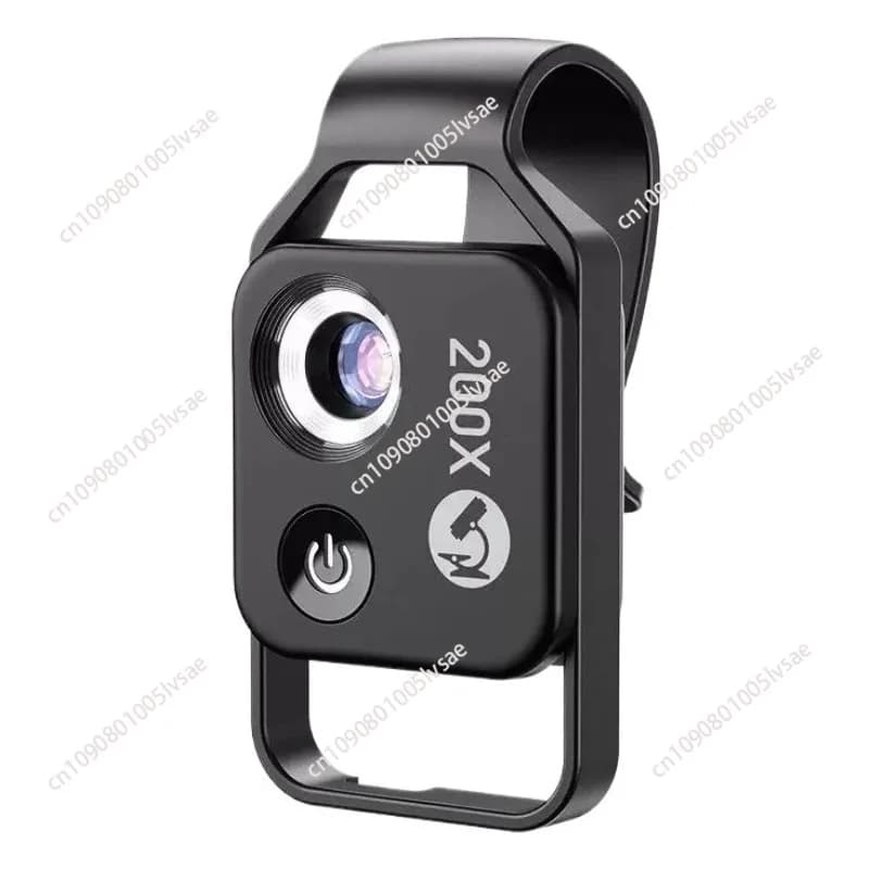 Accessorio per microscopio per telefono cellulare 1PC 200X con microscopio per finestra, mini microscopio digitale portatile con luce LED/clip universale
