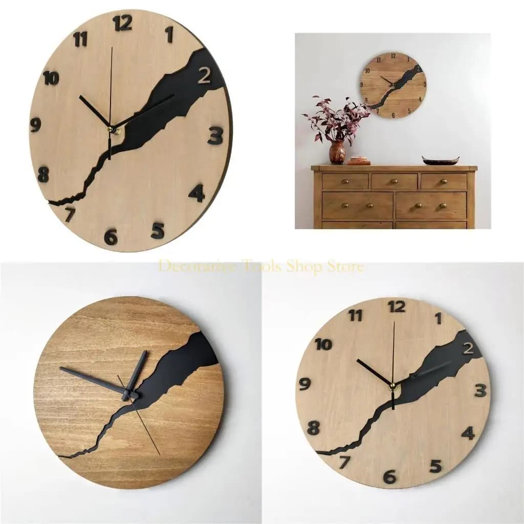 QX2E Elegant wooden wall collapse silent collapse for living space decorations