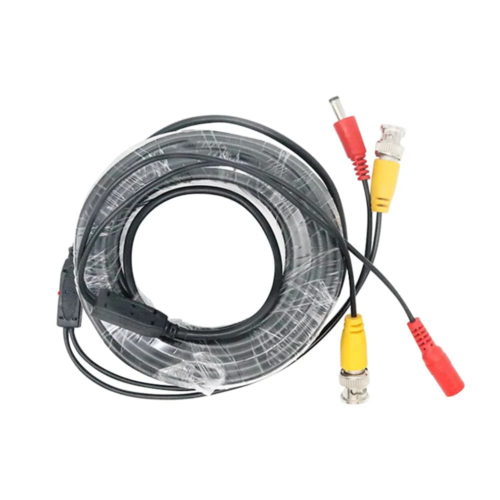 1 pezzo di estensione cavo BNC DC connettore coassiale sicurezza CCTV cavo BNC 5M/10M/20M cavo telecamera AHD