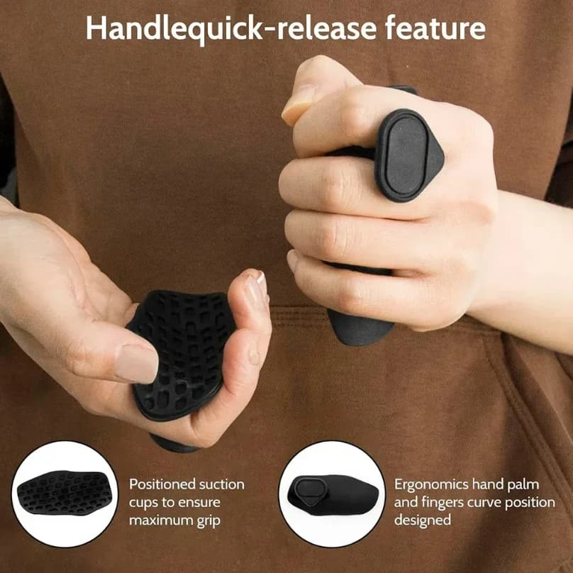 Unisex silicone gloves without finger for fitness and gymnastics – Anti-slip palm protection set for traction and cross training
