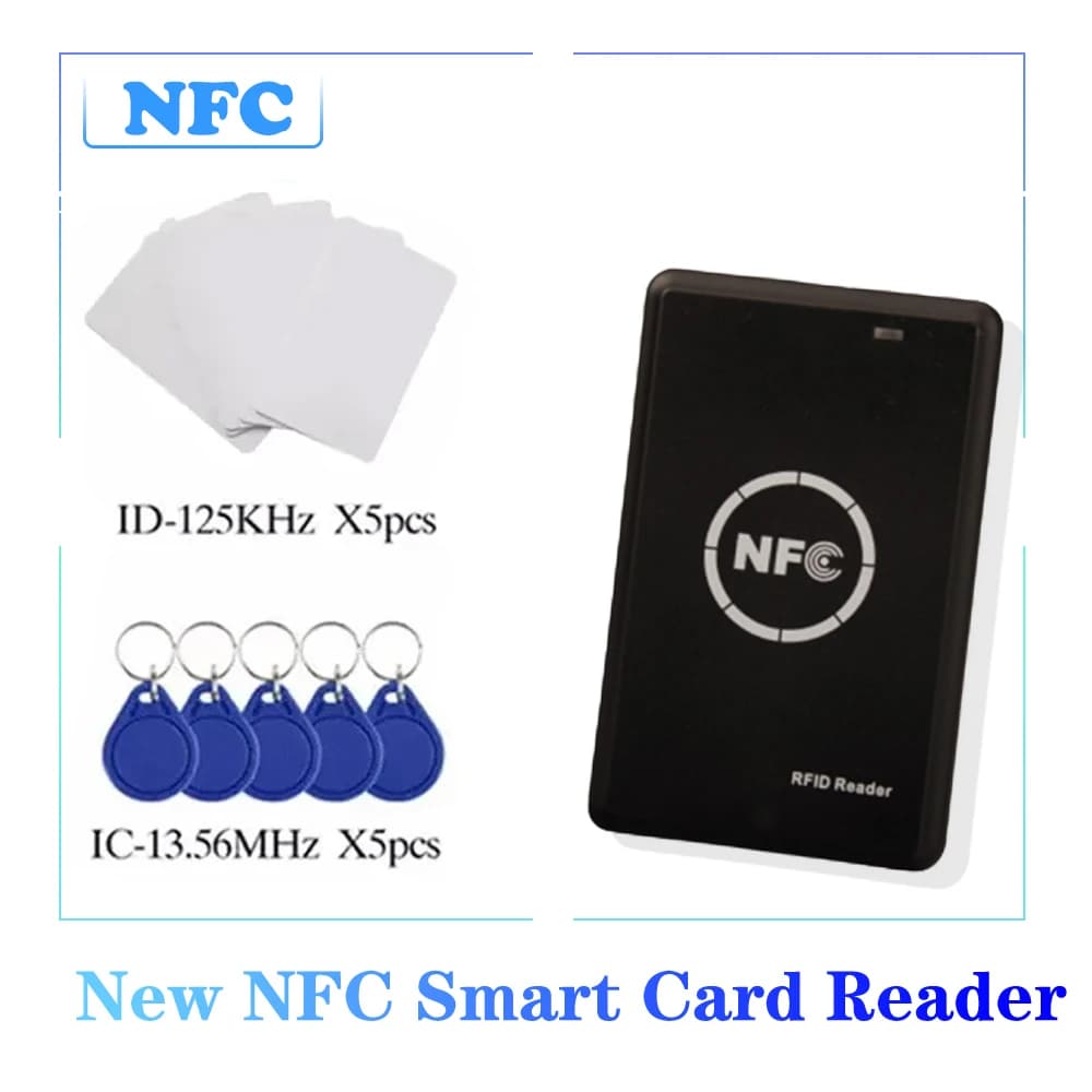 RFID NFC Smart Chip Reader/Scrittore 125KHZ 13.56MHZ Copiatrice Programmatore USB T5577 CUID Tag Copia Clone ID IC Chiave Badge Copia