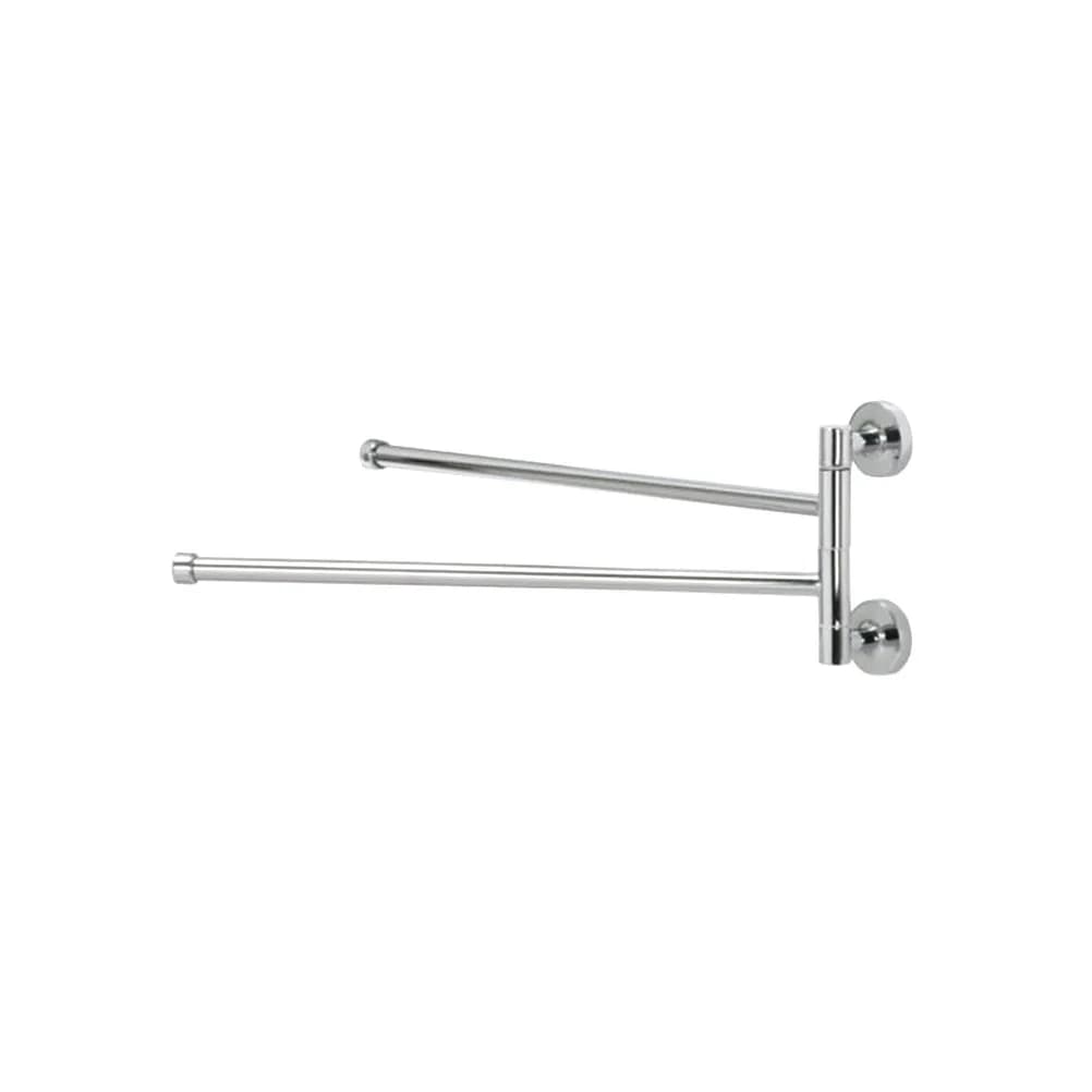 Portasciugamani Girevole in Acciaio Inox con Base in Lega di Zinco, Antiruggine, per Bagno e Cucina, Organizzatore, Barra Porta Accessori