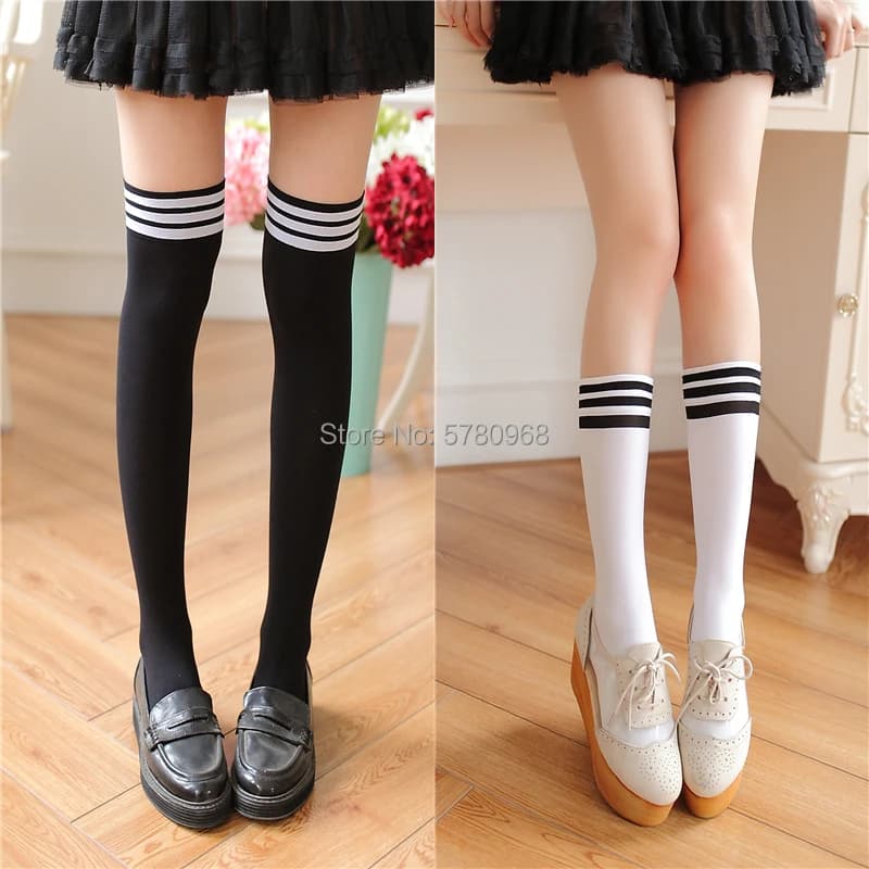 Spedizione gratuita Nuovi calzini Calze moda Casual Velluto Coscia alta sopra il ginocchio Calzini alti Ragazze Donna Calzino al ginocchio super lungo