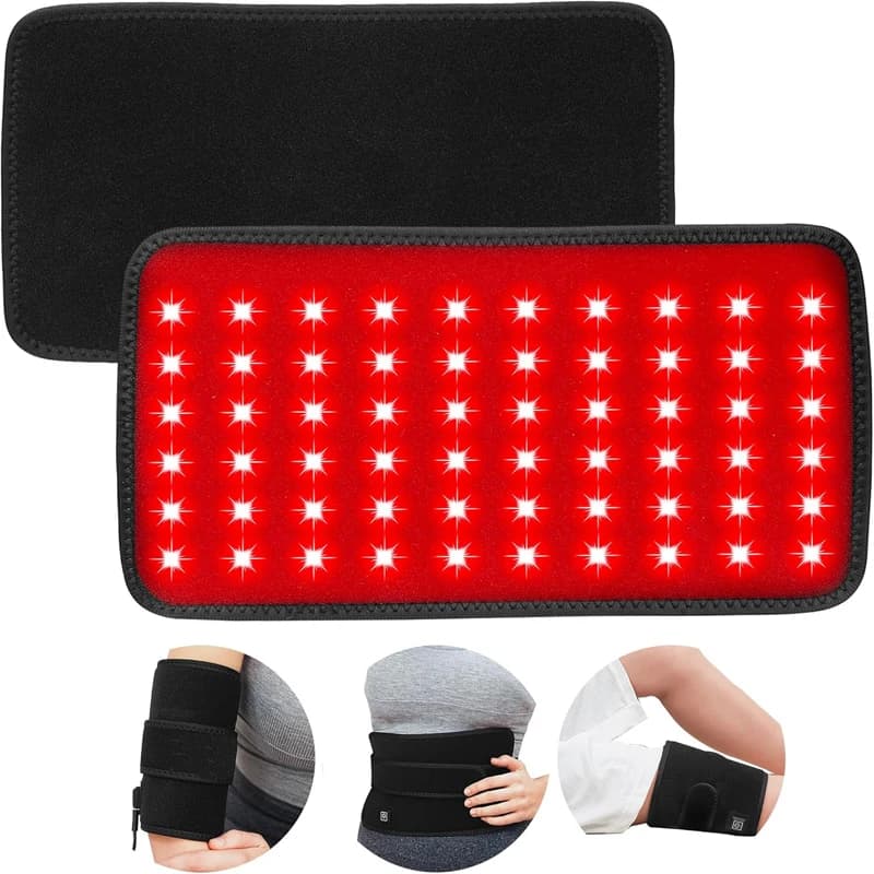 Cintura per terapia a luce rossa, cuscinetto per trattamento a infrarossi, con luci LED a lunghezze d'onda di 660nm e 850nm, regalo di San Valentino