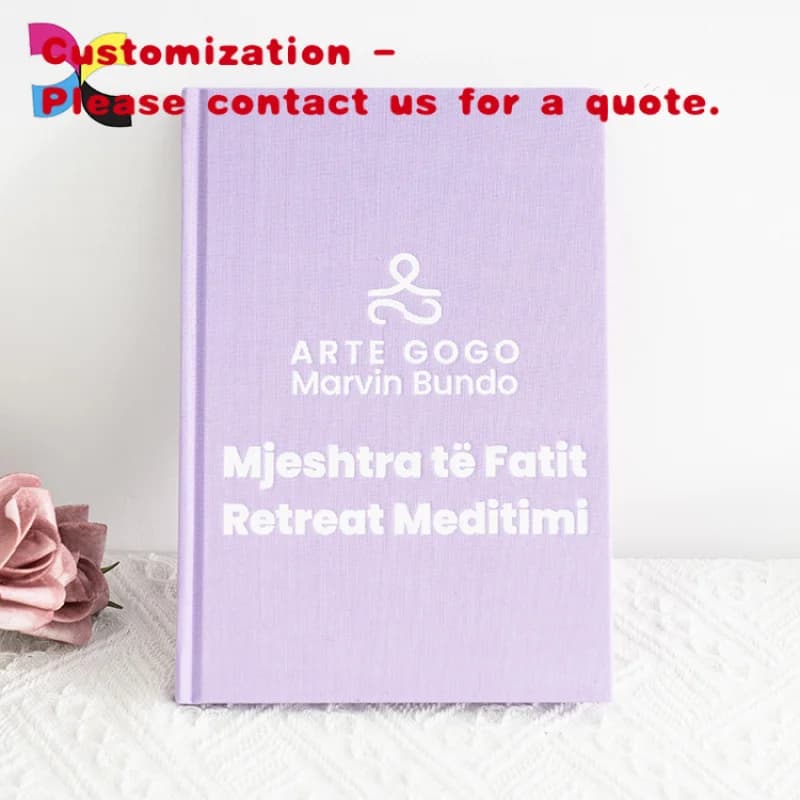 personalizzato.OEM Lino Copertina rigidaJournal Planner Cucito Rilegatura Notebook Promozione Sketchbook