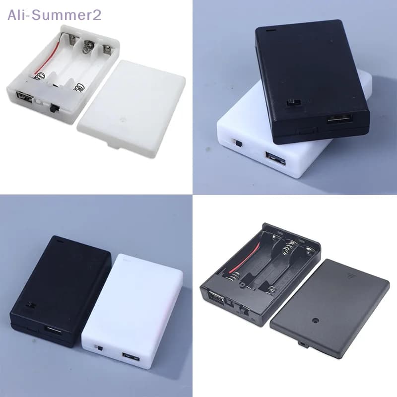 {MX} Battery housing AA 3AA 4.5 V Battery support AA with switch with USB accessories/Power Bank line DIY