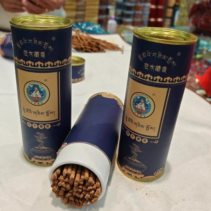 100 Bastoncini di Incenso Tibetano Fatti a Mano, Incenso Naturale per la Casa, Offerte Sacre, Aromaterapia Buddha, Calma Corpo e Mente