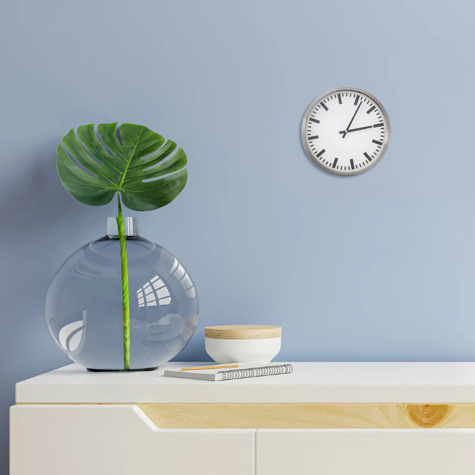 5.7 Glass Dome Cover for Wall Clock, Front Glass Guard for Decorative Watch, Transparent Round Dome for Home Spare Parts