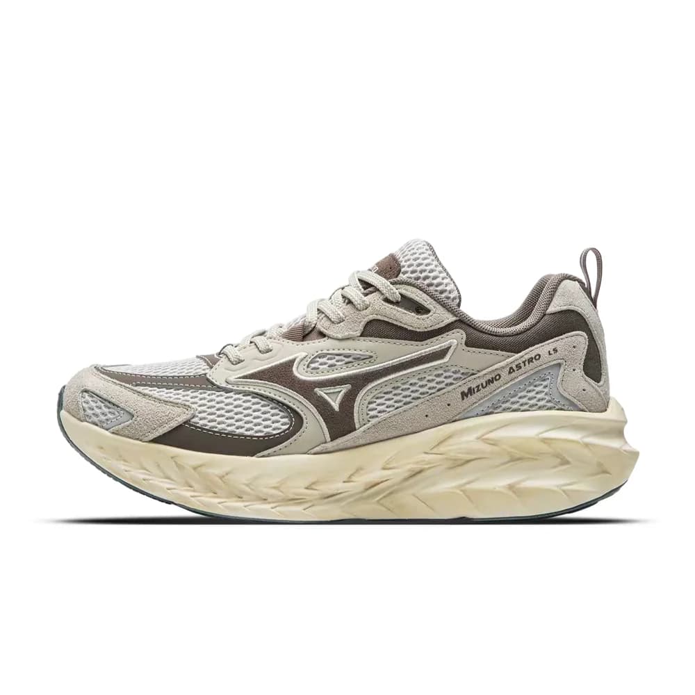 Mizuno ASTRO LS Unisex Low-Top Running Shoes – Silver Birch, Vintage Casual Athletic Design,Breathable & Multipurpose D1GH252110