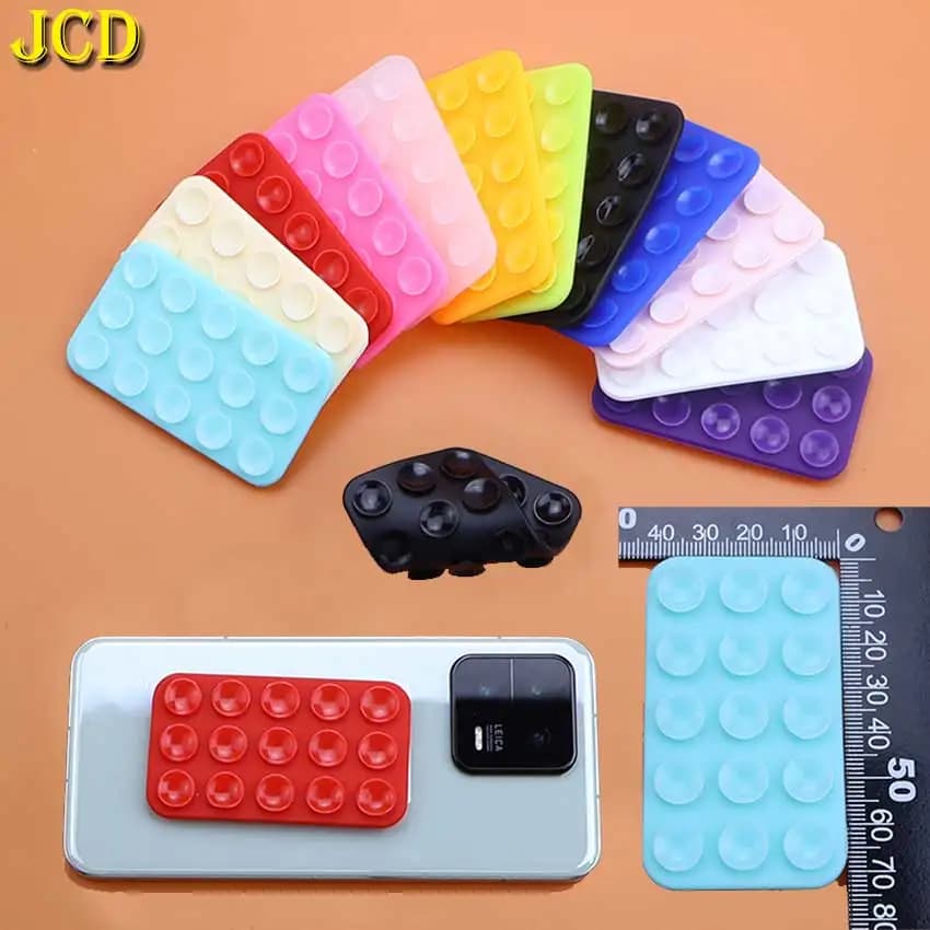 Supporto per telefono con ventosa in silicone quadrato addensato Supporto mobile a mani libere Viaggio in aereo Essenziale compatibile con qualsiasi smartphone