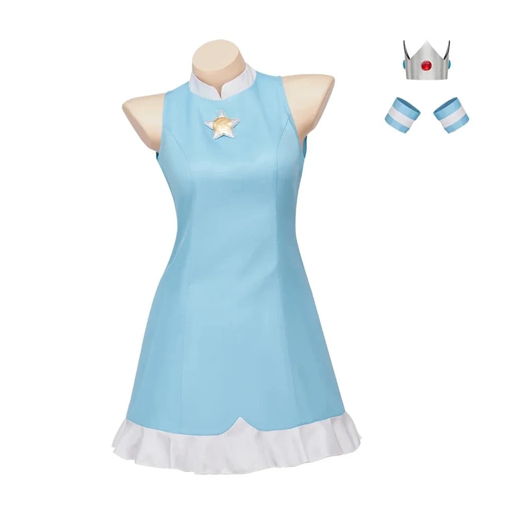 Costume da principessa Cosplay Rosalina, vêtements de sport blu, Costume da Tennis Rosalina, tenue de Cosplay, robe sans