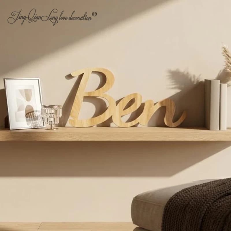 Nome personalizzato in legno per decorare la cameretta di un bambino, la stanza del neonato o come decorazione per feste; lettere giganti per compleanni, ba