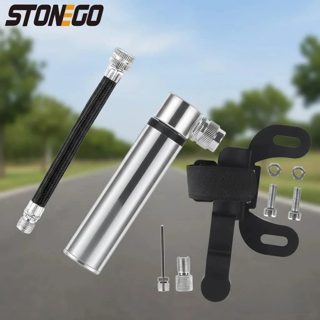 Mini pompa da bici portatile 120 PSI ad alta pressione per valvole Presta Schrader Accessori per gonfiaggio pneumatici per biciclette ultraleggeri
