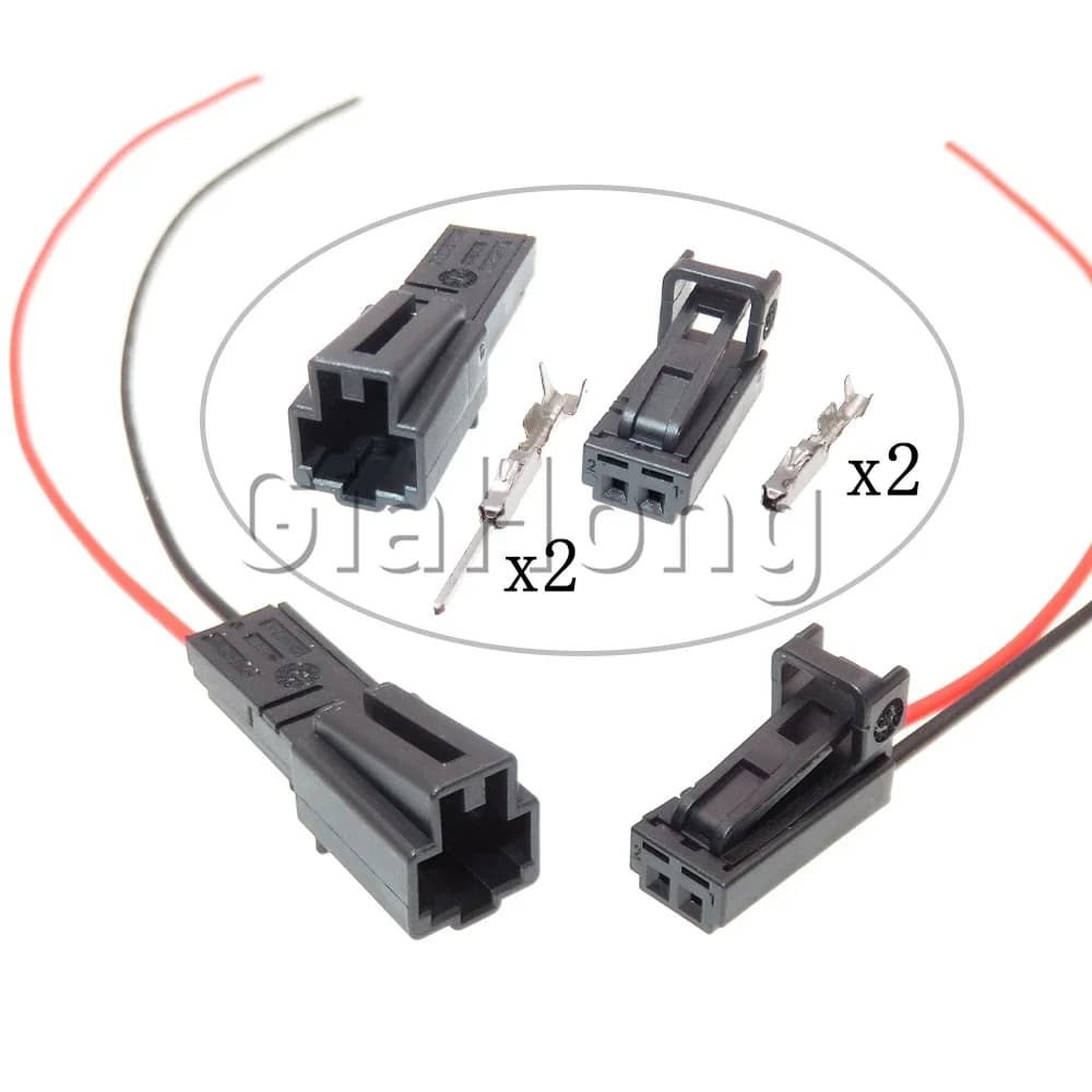 Set di 2 Connettori per Cablaggio Luce Targa Auto 4B0971832 4E0972575 1-1534113-1 1534155-1 per VW Audi