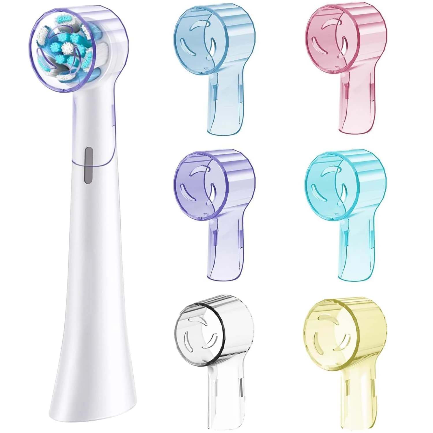 Dust cover for brushes compatible with Braun Oral B spare heads and protection for iO series electric toothbrush head