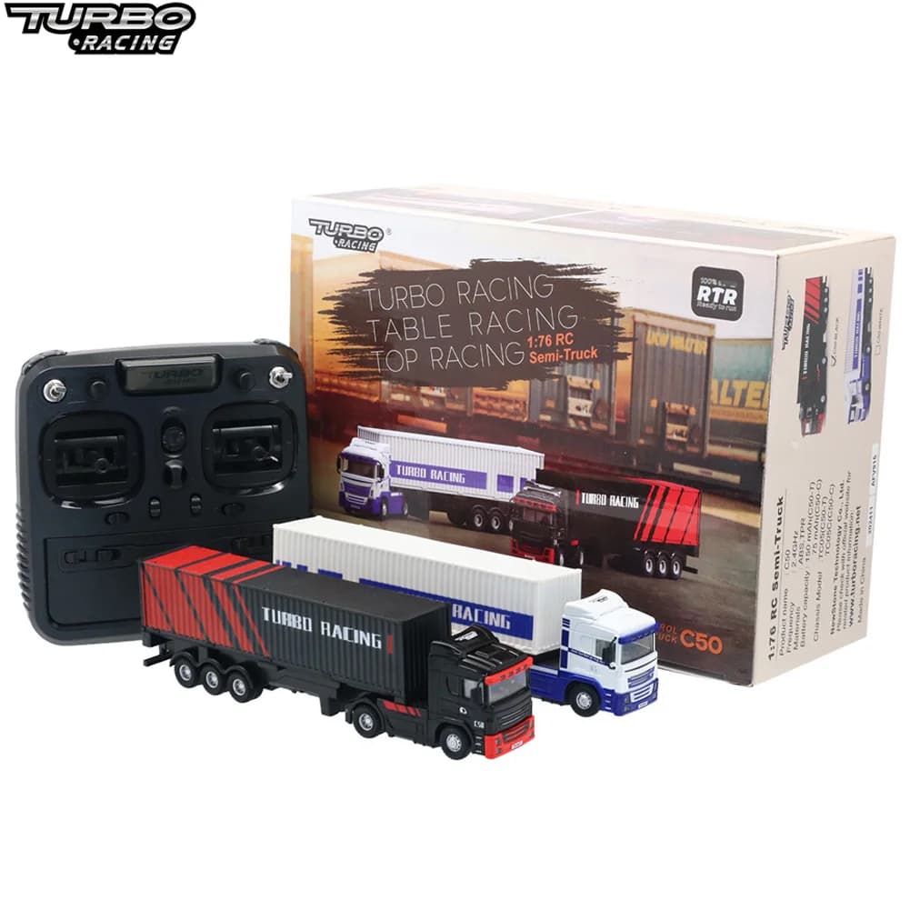 Turbo Racing C50-T 1:76 C50 Camion telecomandato Simulato veicolo Luci e clacson Versione RTR Auto giocattolo