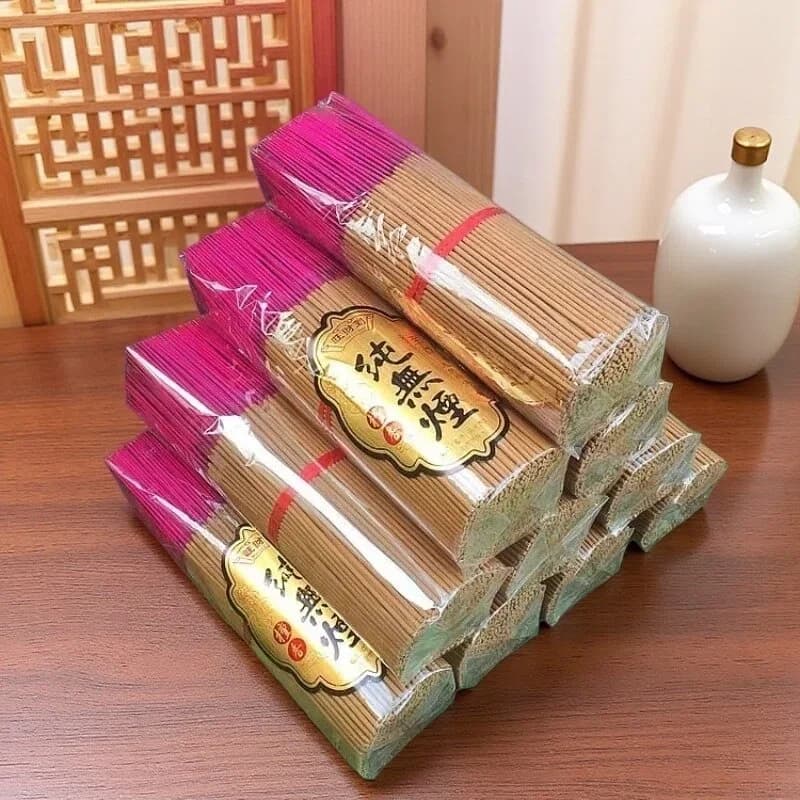 Smokeless Sandalwood Incense Sticks, Bamboo Charcoal Buddha Worship Incense, Long Lasting Gentle Fragrance for Meditation Yoga