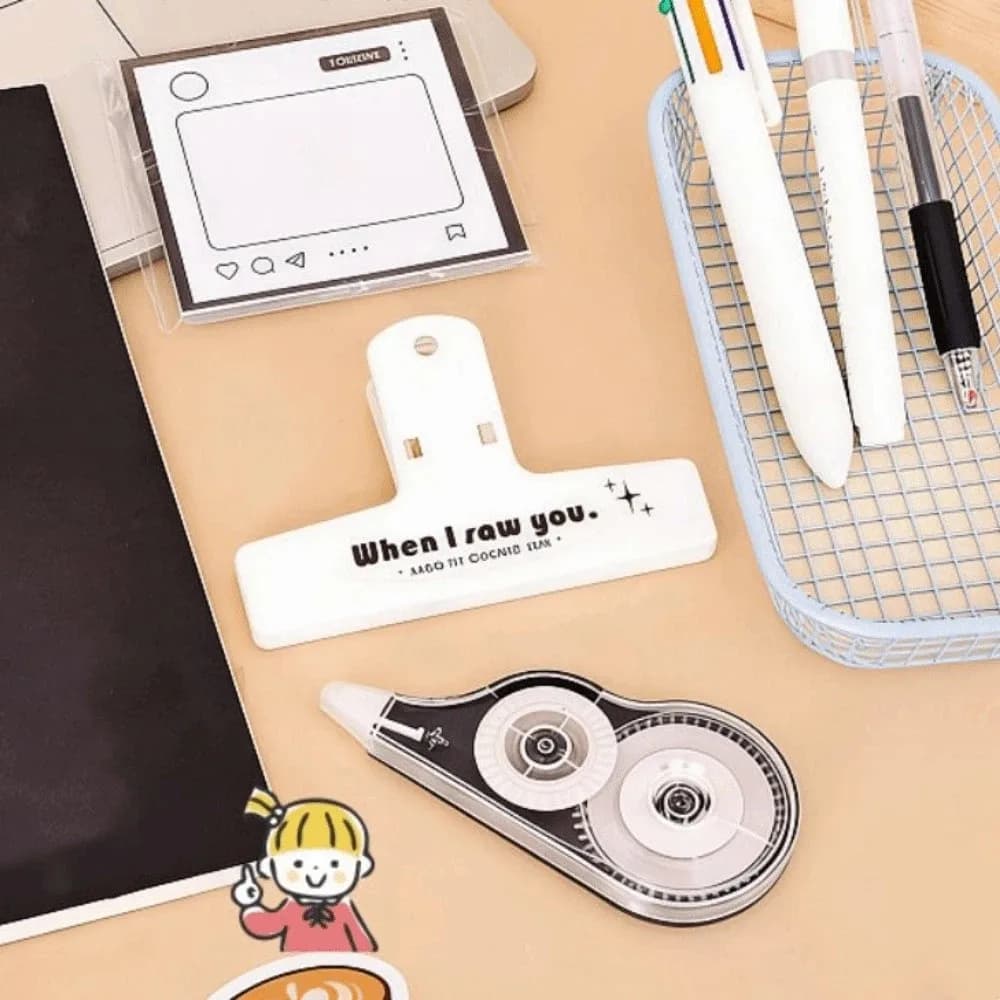 Set di Cancelleria Semplice per Studenti, Kit Portatile con Gomma e Note Adesive, Utensili Scolastici Utili, Set Regalo per Scuola Primaria