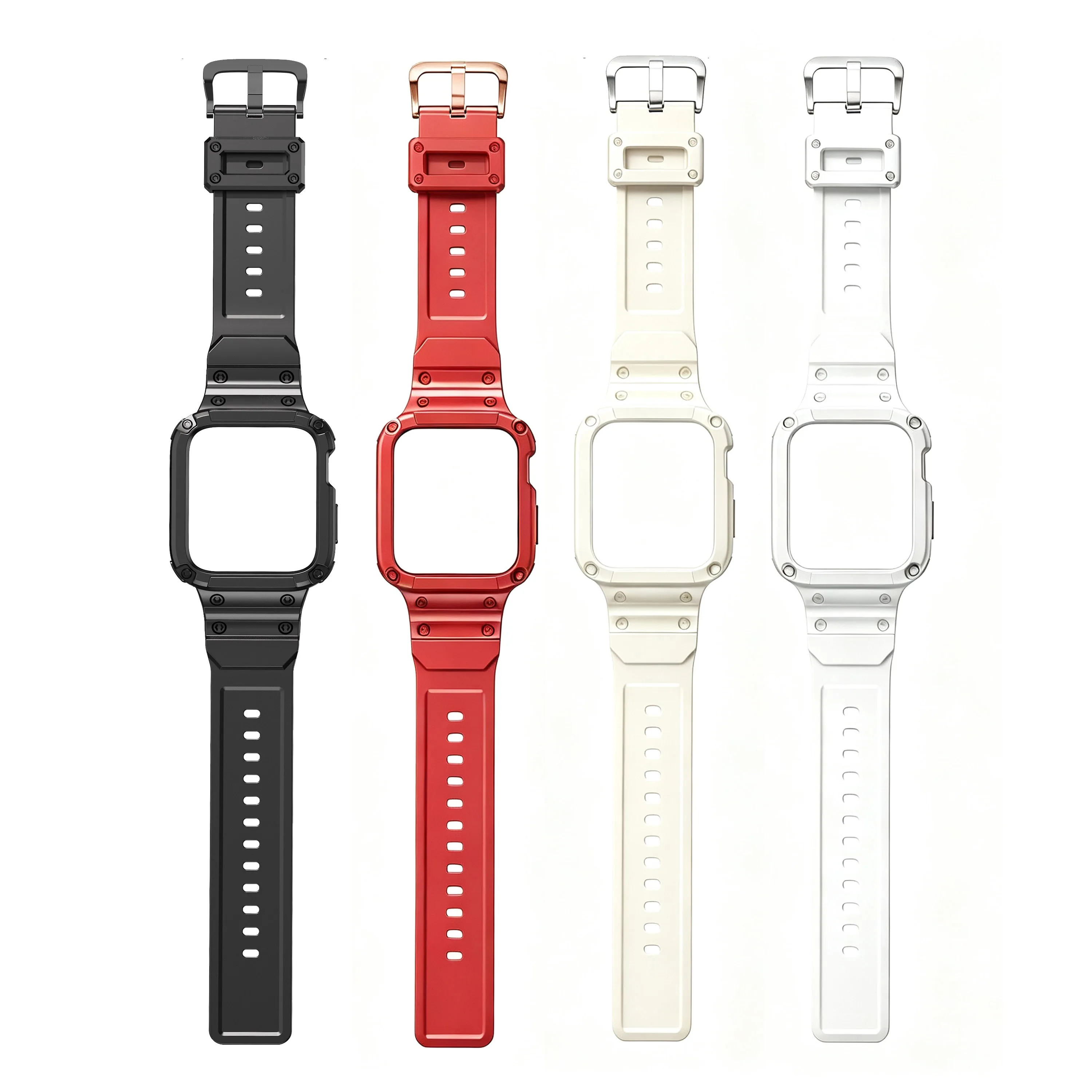 Silicone Strap For Apple Watch bands Sport Replacement Bracelet+Protective Bumper TPU Case iWatch series 11 10 46mm 42mm Correa