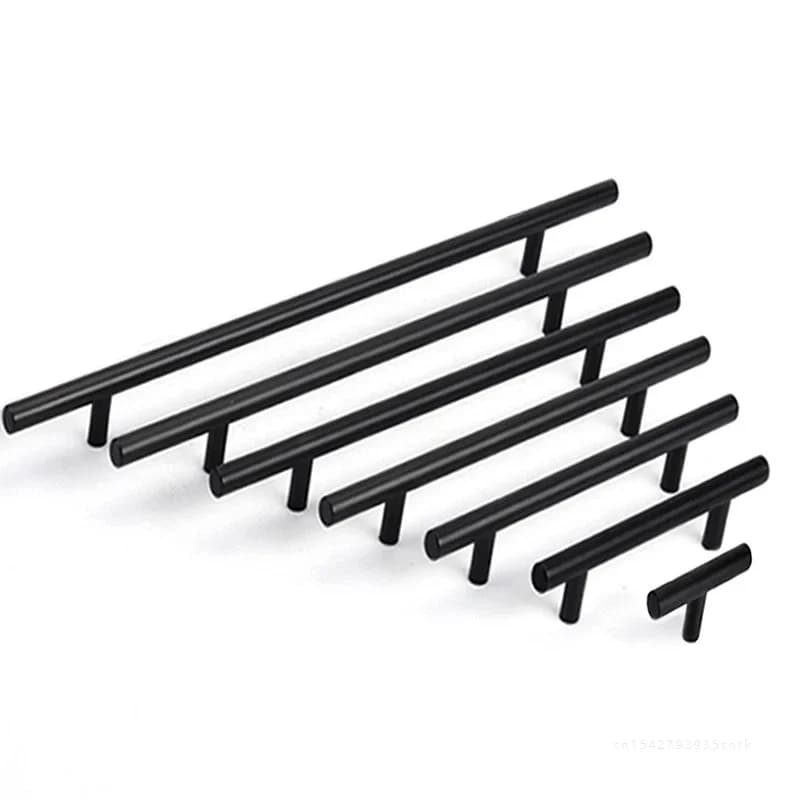 2 "~ 24'' porta della cucina T Bar manopole diritte maniglia armadio diametro 10mm maniglie in acciaio inossidabile mobili Hardwar
