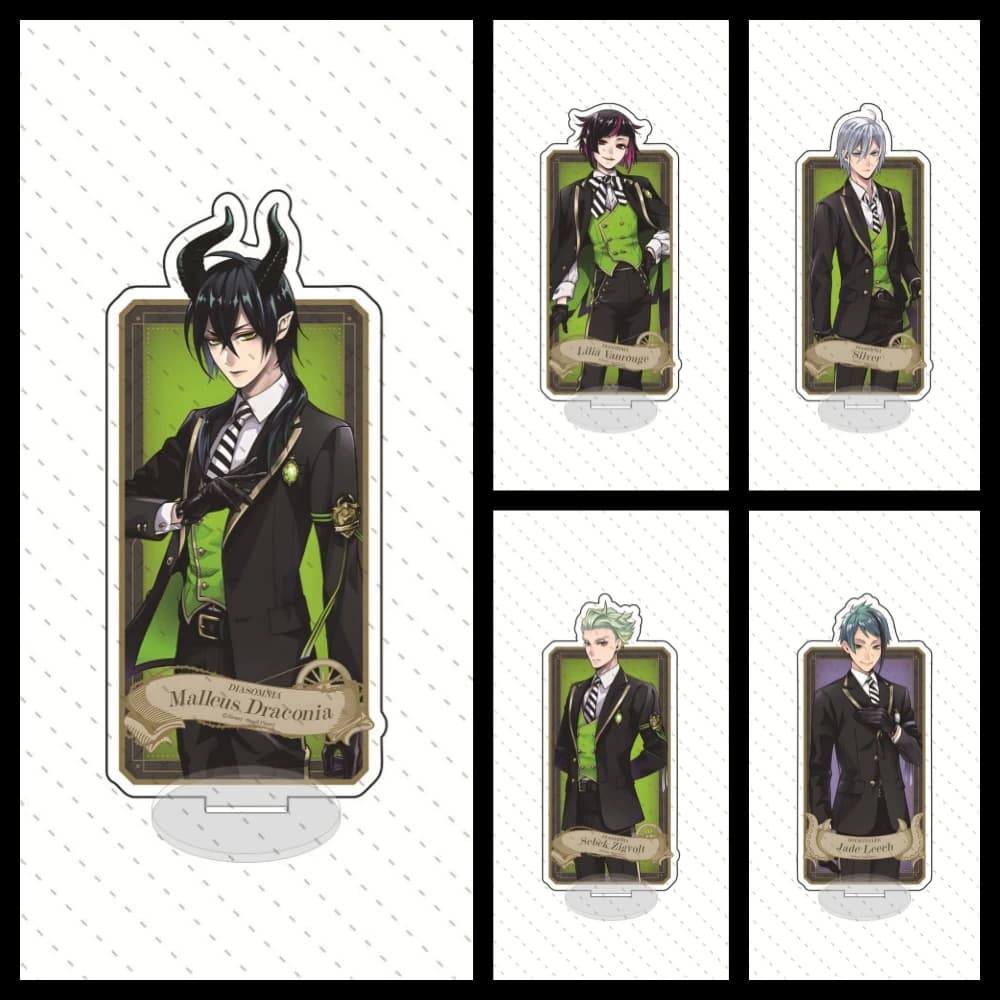 Popolare Anime Twisted Wonderland acrilico Action Figure Stand Model Plate Desk Decor Azul Jade Floyd Malleus Lilia firend gift