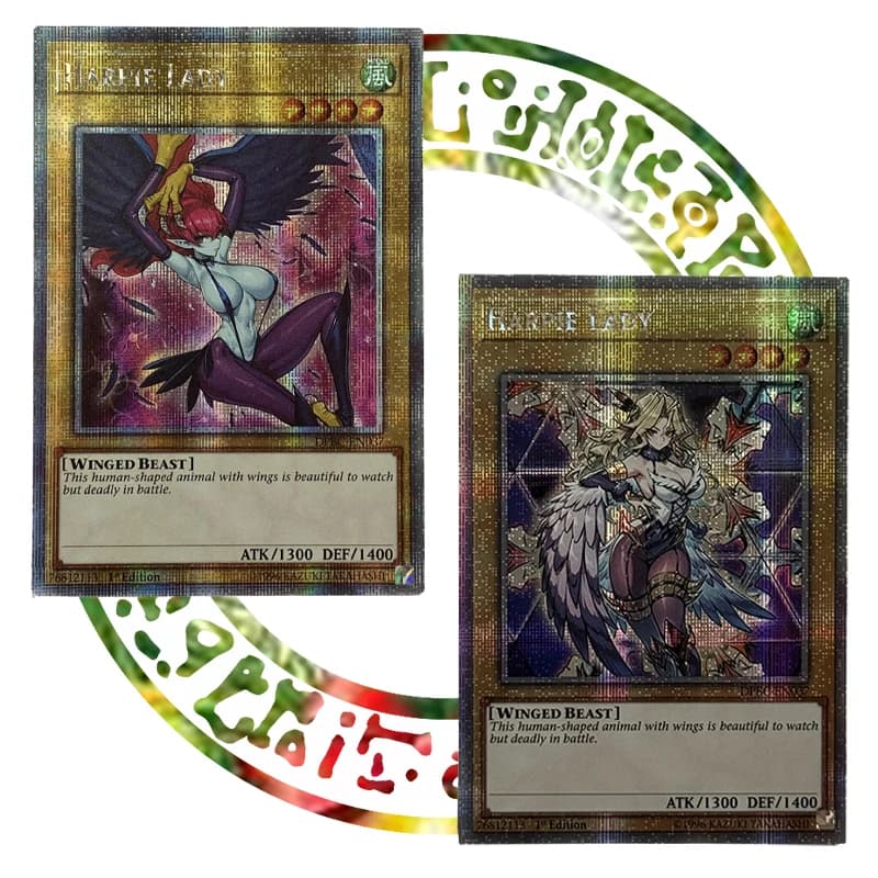 Yu-Gi-Oh! Collezione di Carte Proxy Fai-da-Te: Harpie Lady Mai, Valentine Kujaku Mai, Non Originali TCG, Regalo per Bambini, Collezione in Inglese