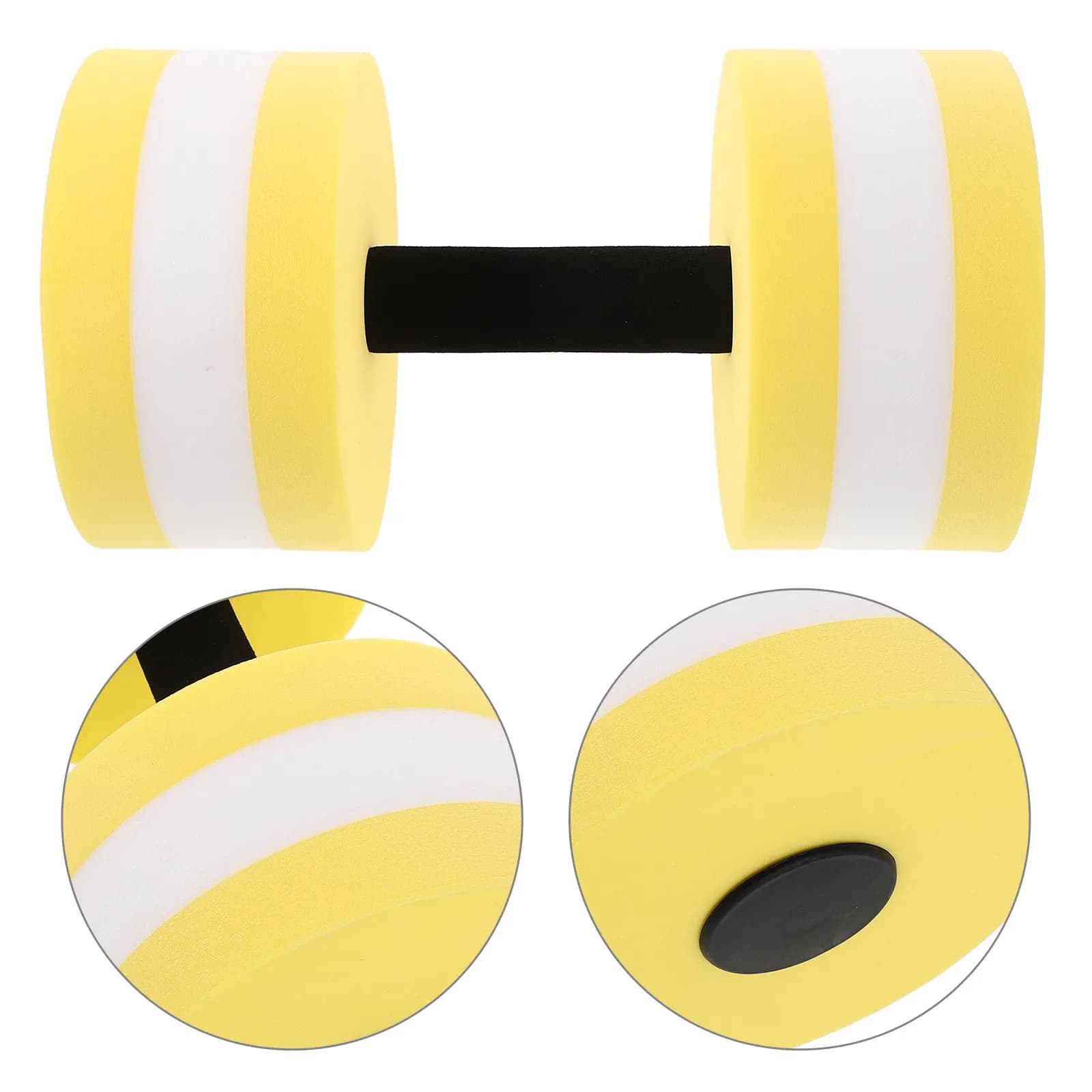2Pcs Water Dumbbells Eva Floating Aqua Fitness Barbells Pool Exercise Weights for Water Aerobics Aquatic Resistance Training