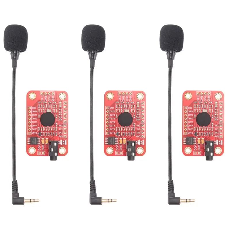 Modulo di Riconoscimento Vocale Efficiente 3X V3, Riconoscimento Rapido Compatibile con Ard per Arduino, Supporta 80 Tipi di Suoni Vocali