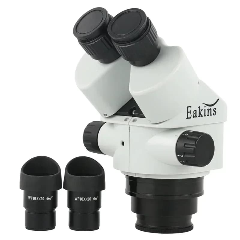 Opzione testa per microscopio binoculare stereo con zoom 3,5X 7X 45X 90X 0,5X 0,7X 2X Lente di Barlow per saldatura PCB rilevata in laboratorio