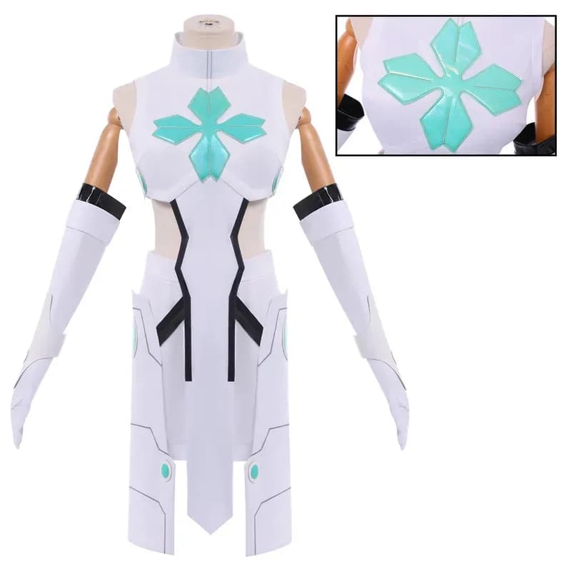 Gioco Anime To Be Hero X Lucky Cyan Costume Cosplay Parrucca Cappotto Pantaloni Guanti Calzini Puntelli Set completo per donne Ragazze Uomini Vestito di Halloween