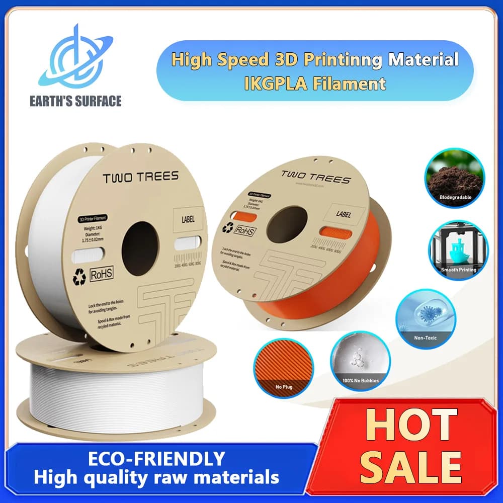 3D Printers PLA Filament For High Speed 3D Printer PLA Plastics 1kg 2.2lbs 1.75mm Eco-Friendly Good Tougness No Bubble