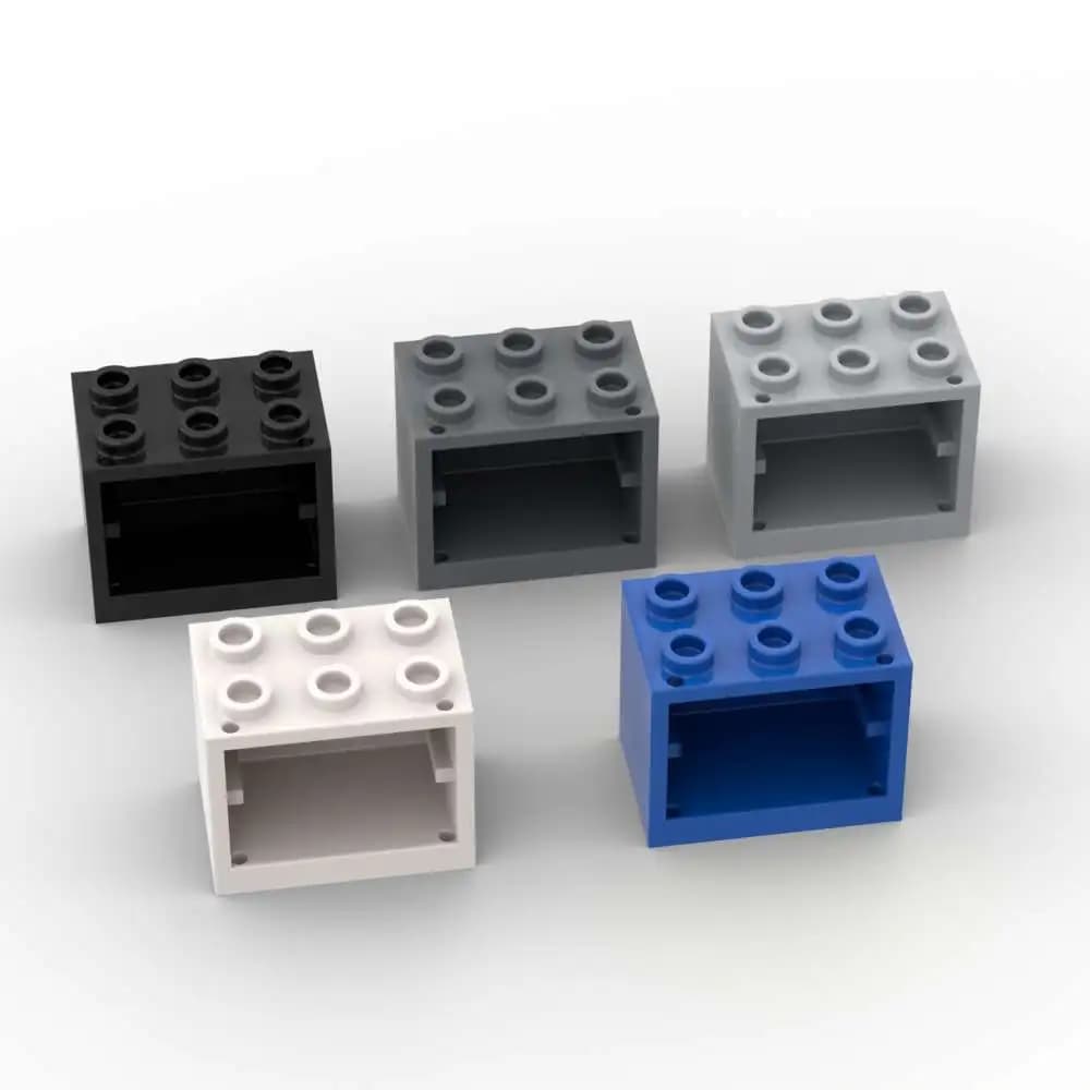 MOC 10PCS 92410 2x3x2 Cabinet Building Blocks Kit contenitore armadio Hollow Particle Idea fai da te giocattoli bambini compleanno regali per bambini