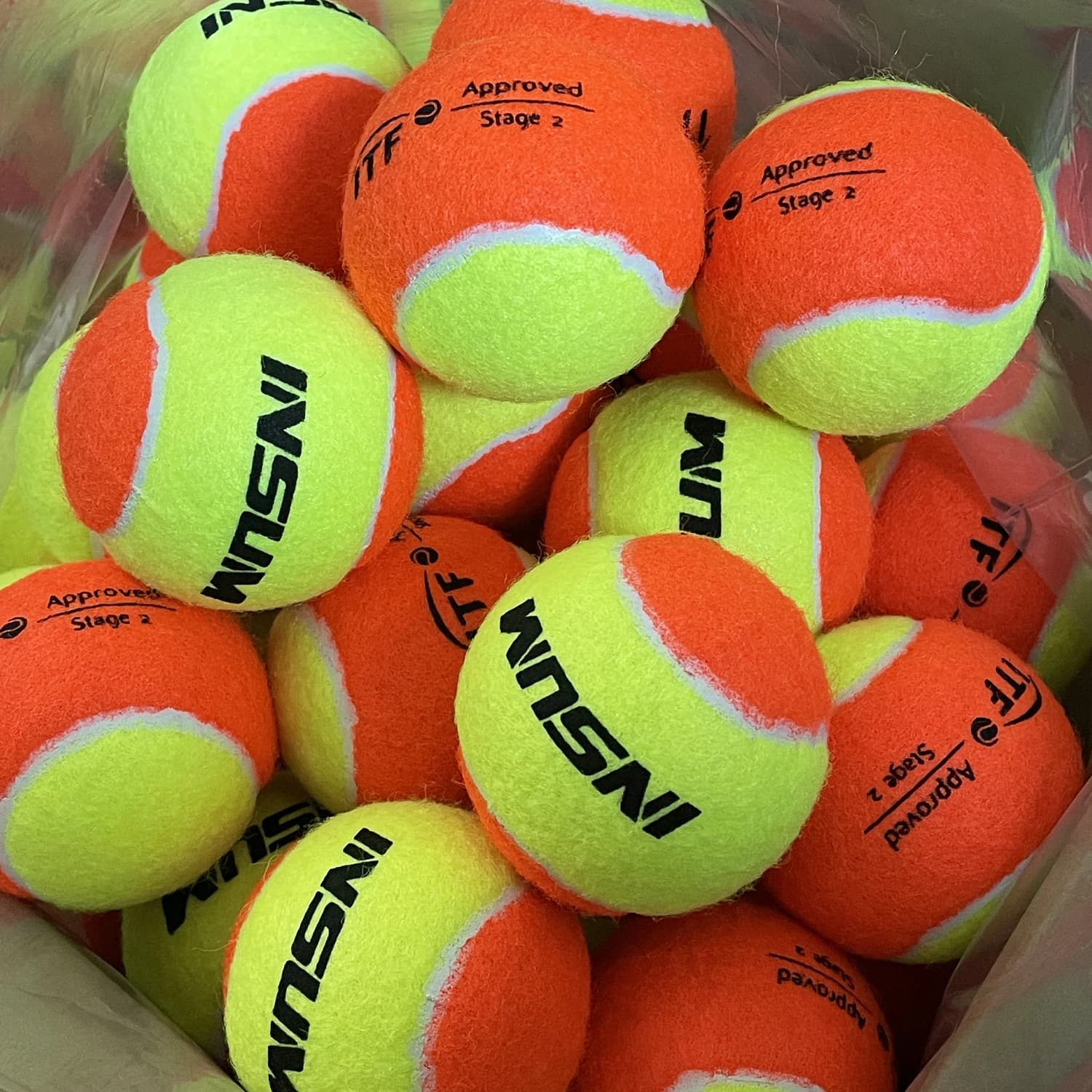 3/6/12/25 PZ INSUM Palline da Beach Tennis 50% Pressione Standard Qualità Premium Palline da Allenamento per Beach Tennis e Attività all'Aperto