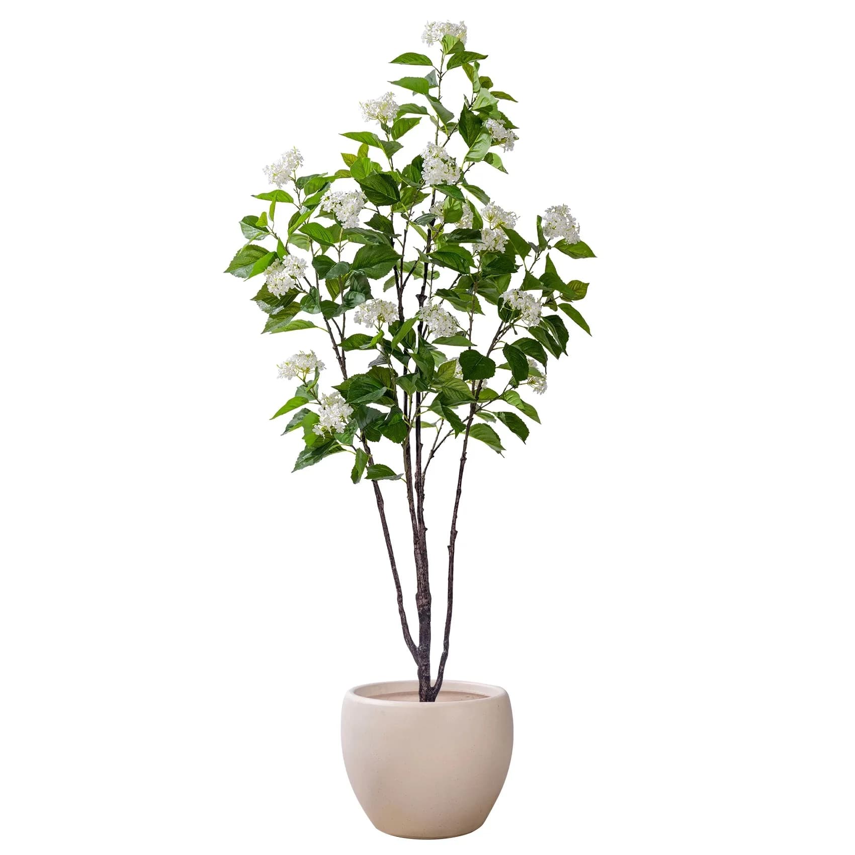 Home Office Decoration Artificial Hydrangea Bonsai Plant PE UV Resistant