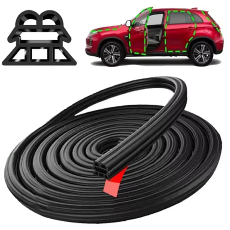 3-Layer Seal Strip Car All models Door Seal Strips Sound Insulation Weatherstrip Accessories Auto 5/10/20/40M Rubber Strips