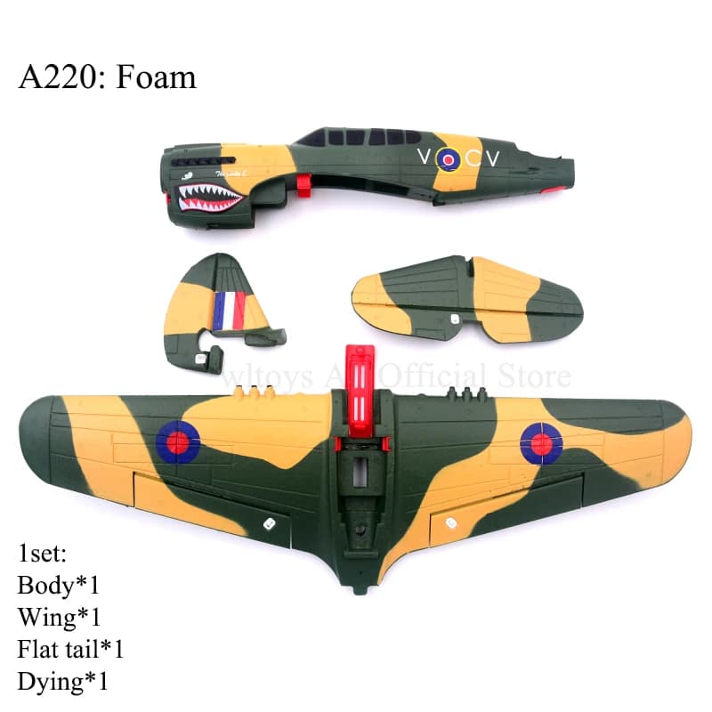WLtoys XK A220 A210 A260 RC Aliante pezzi di ricambio Telecomando Motore dell'elica scheda principale sterzo telaio della pala della ventola