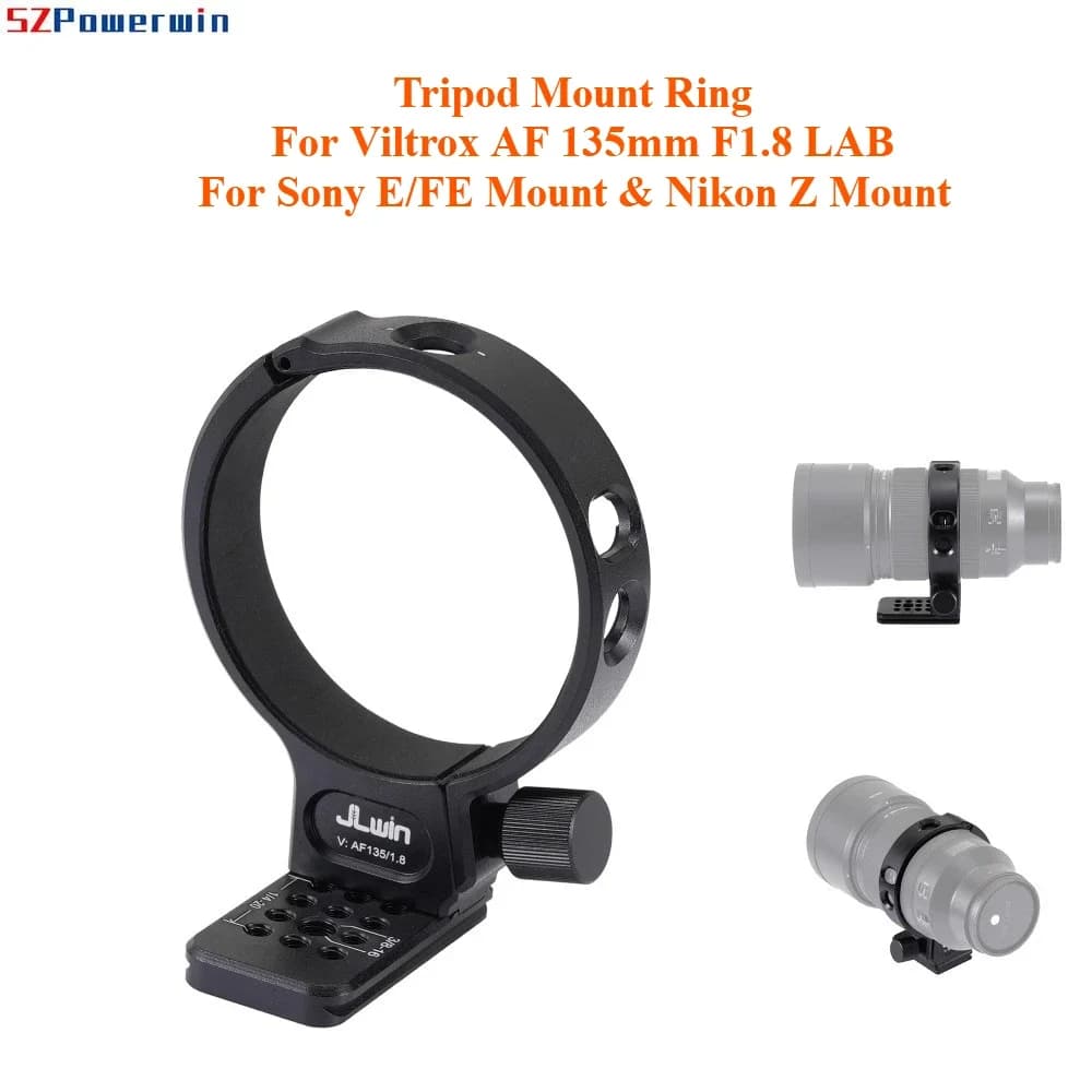 Anello di montaggio per treppiede per Viltrox AF 135mm F1.8 LAB Piede per obiettivo per supporto Sony E/FE e supporto Nikon Z