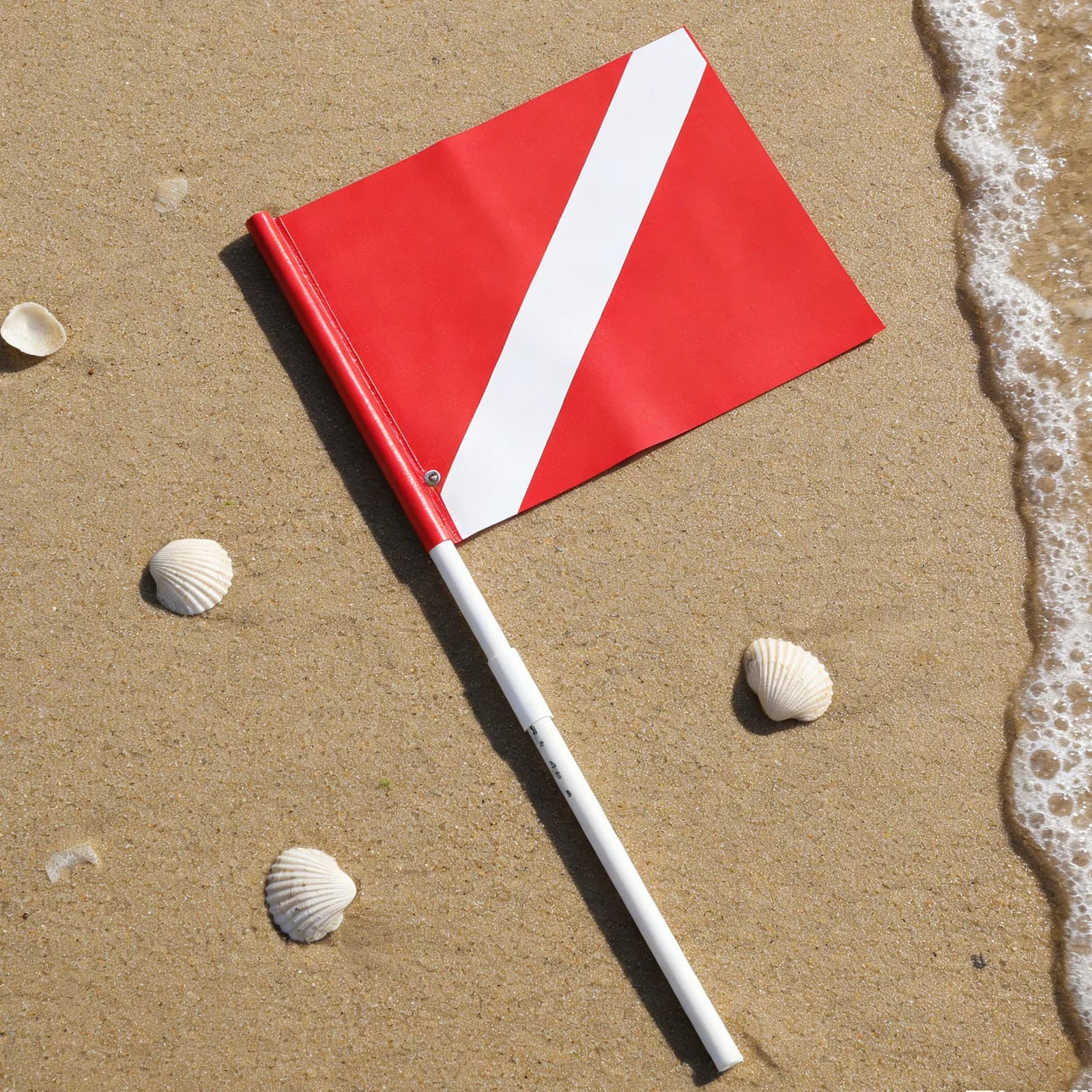 Red White Dive Flag Floating Scuba Diving Buoy 13x12 Emergency Scuba Dive Flag for Snorkeling Paddle Board Boat Safety