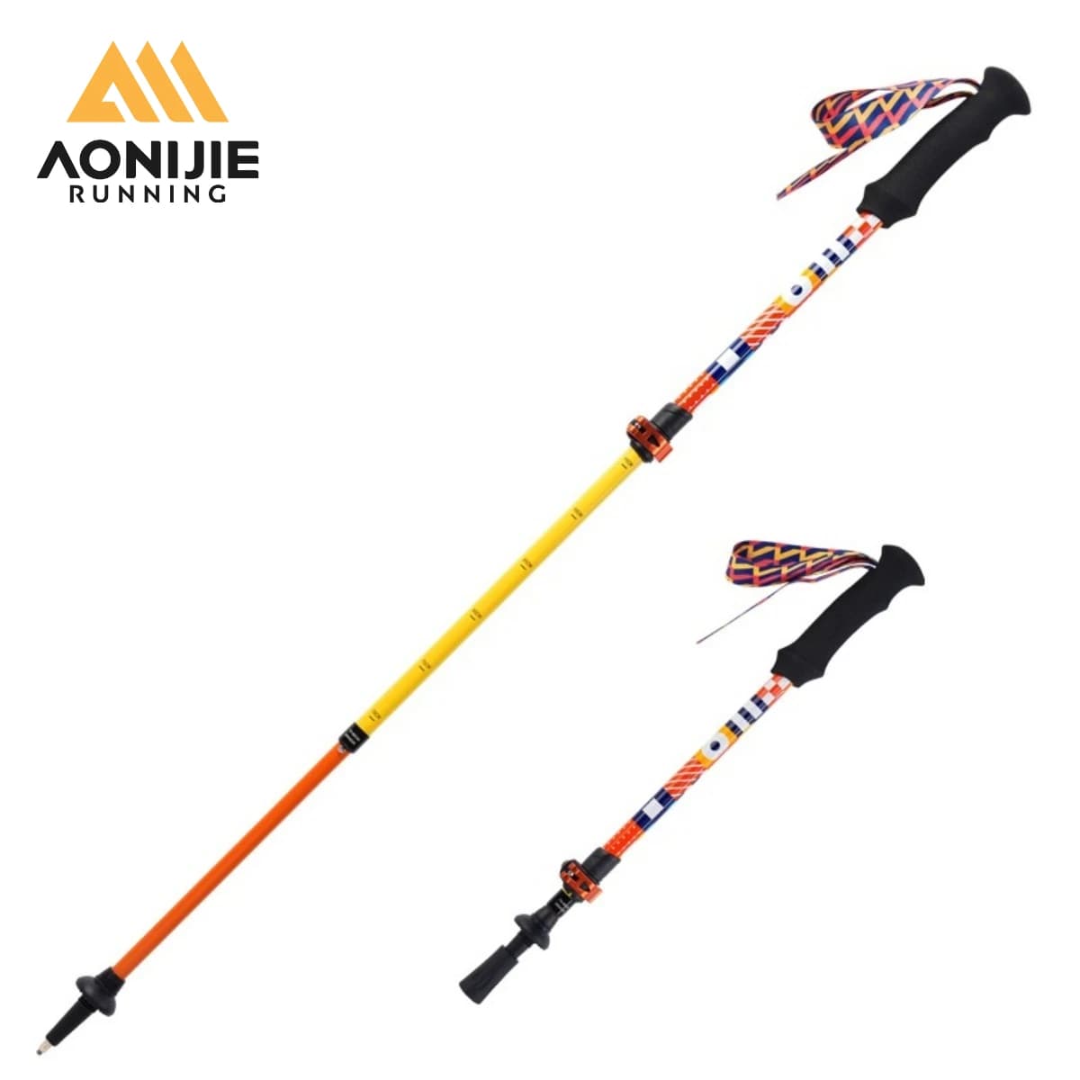 AONIJIE E4245 Kids' Ultra-Lightweight Adjustable Folding Aluminum Trekking Poles for Outdoor Hiking Climbing