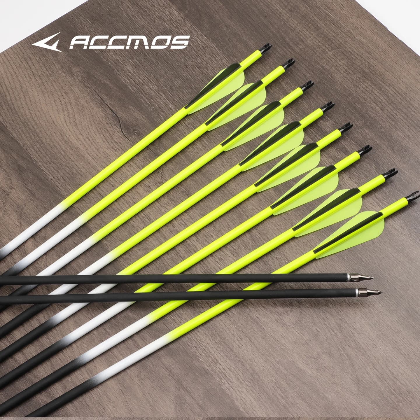 Archery Mixed Carbon Arrows ID 6.2mm OD 7.8mm 125gr Points 4in Plastic Vanes Outdoor Sports Target Training Hunting Arrow