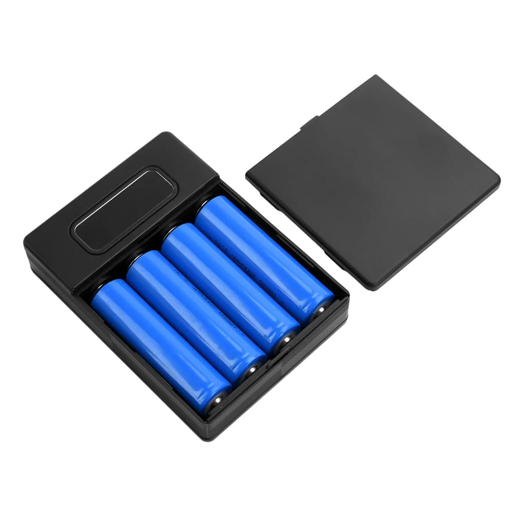 4*18650 Custodie per batterie di potere Supporto per batteria 5V 2A Portatile Dual USB Tipo C Carica Shell per iPhone Xiaomi Huawei 18650 Custodie per batterie