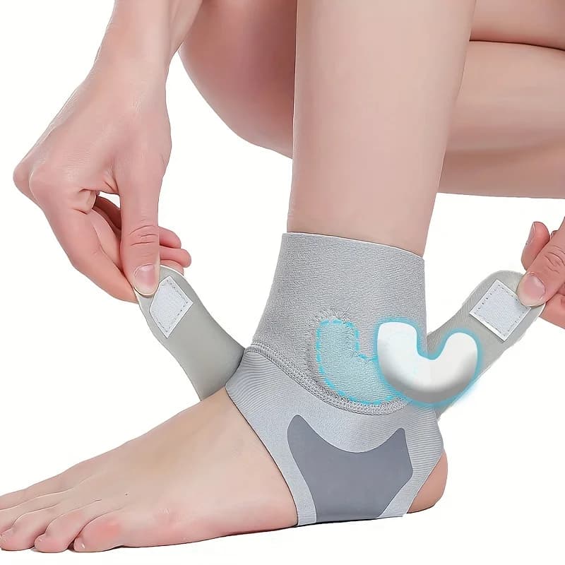 Supporto per Caviglia Regolabile, Fascia Elastica Anti-Disarticolazione, Cinturino Compressivo Protettivo, Stabilizzatore Sportivo per Caviglia