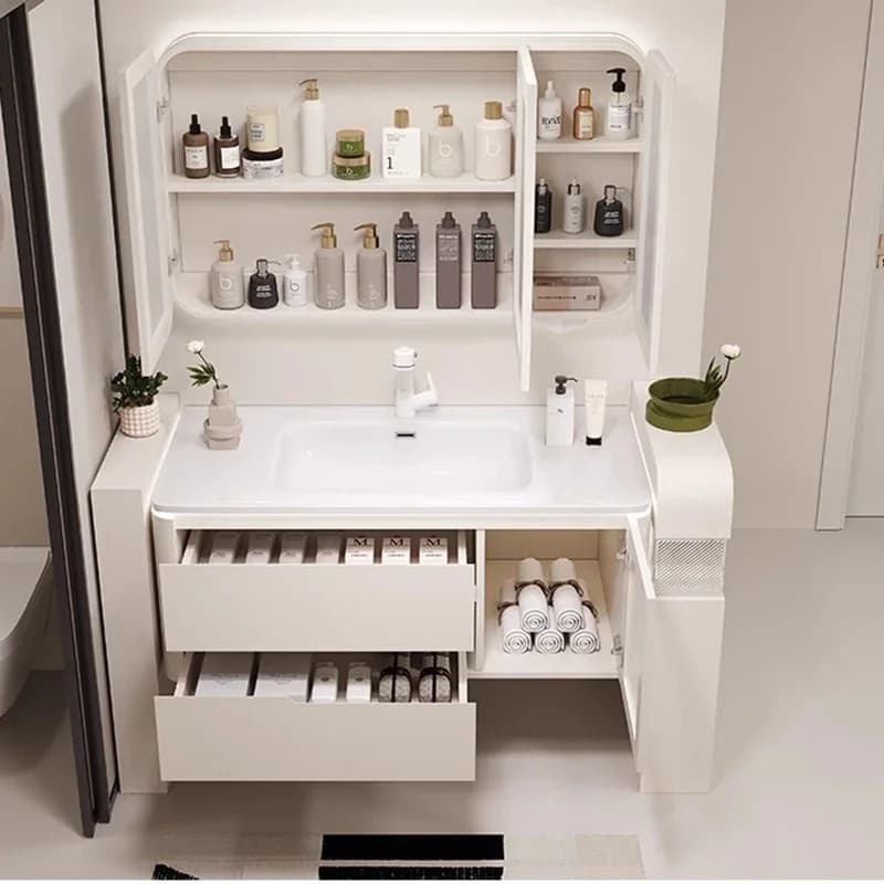 Mobile da bagno Lavabo in ceramica integrato con specchio intelligente