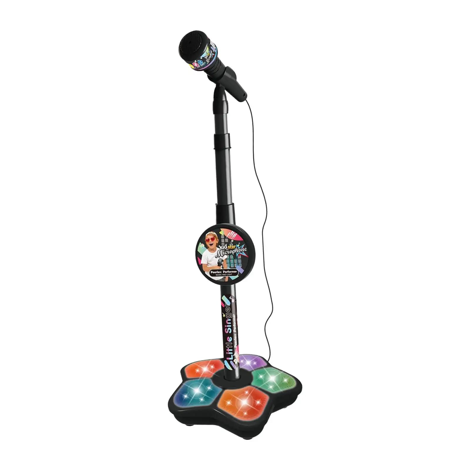 Kids Karaoke Machine Music Toys Fun Musical Effects Kids Microphone and Stand for Kids Children Age 3+ Years Old New Years Gifts