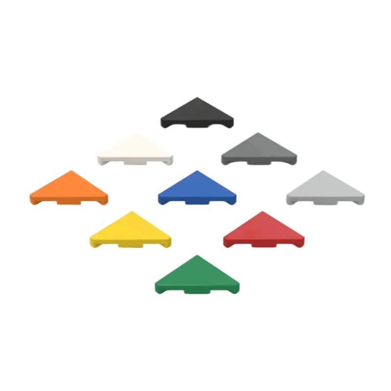 60pcs MOC Building Blocks Building Parts 35787 Ceramic Tiles 45 ° Cutting 2x2 Triangles DIY Assembly Parts Children's Toys Gifts